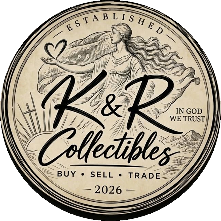 K&R Collectibles emblem: Established 2026, Buy, Sell, Trade